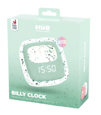 Mob Turquoise Terrazzo Rabbit Desktop Clock And Night Lamp Billy-Mtae-01 - 3