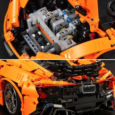 Mold King P1 Volcano Yellow Race Car Remote Controlled Technic Puzzle 13090S - 2