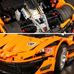 Mold King P1 Volcano Yellow Race Car Remote Controlled Technic Puzzle 13090S - 3