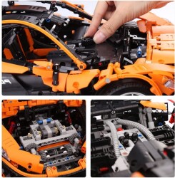 Mold King P1 Volcano Yellow Race Car Remote Controlled Technic Puzzle 13090S - 4