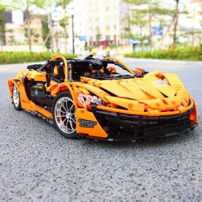 Mold King P1 Volcano Yellow Race Car Remote Controlled Technic Puzzle 13090S - 5