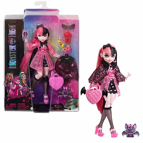 Monster High Ana Karakter Bebekler Draculaura HHK51 - 1