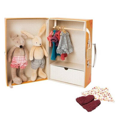 Moulin Roty Small Suitcase Wardrobe - Family - 1