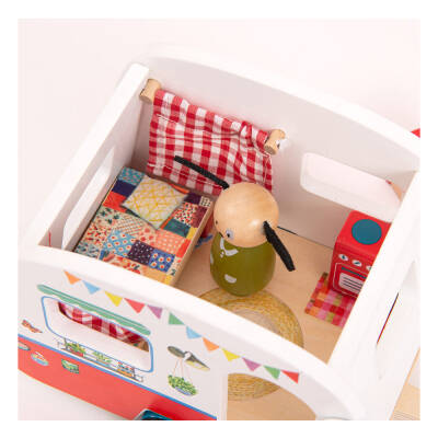 Moulin Roty Wooden Toy - Caravan - 7