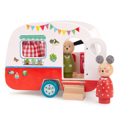 Moulin Roty Wooden Toy - Caravan - 1