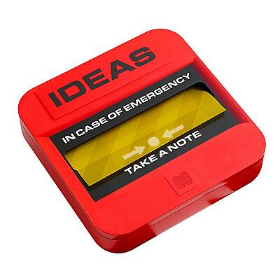 Mustard Emergency Şeffaf Yapışkanlı Not Kağıdı M16253 Kırmızı - 2