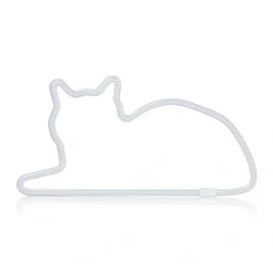Mustard Sitting Cat Led Işık M11049B - Mustard