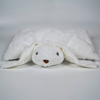 My Friend Toys Folding Rabbit White Plush Toy - 1