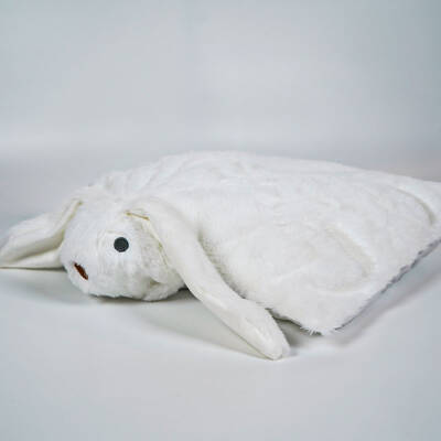 My Friend Toys Folding Rabbit White Plush Toy - 2