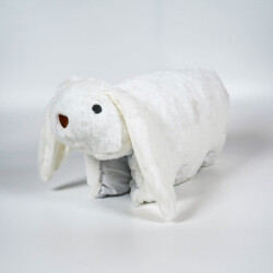 My Friend Toys Folding Rabbit White Plush Toy - 3