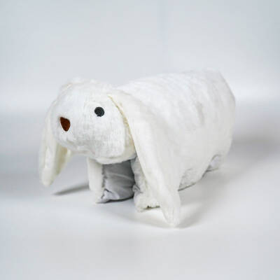 My Friend Toys Folding Rabbit White Plush Toy - 3