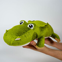 My Friend Toys Green Crocodile Plush Toy - 4