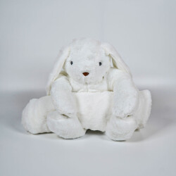 My Friend Toys White Rabbit Plush Toy With Blanket - 1