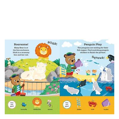 Nosy Crow Bizzy Bear - My First Sticker Book Animals - 2