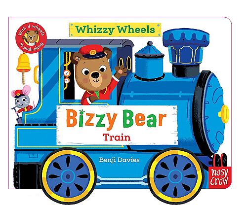 Nosy Crow Bizzy Bear Whizzy Wheels: Train : With 4 moving wheels! - 1