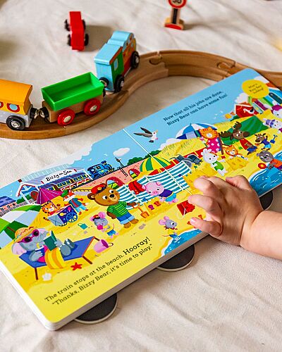 Nosy Crow Bizzy Bear Whizzy Wheels: Train : With 4 moving wheels! - 3