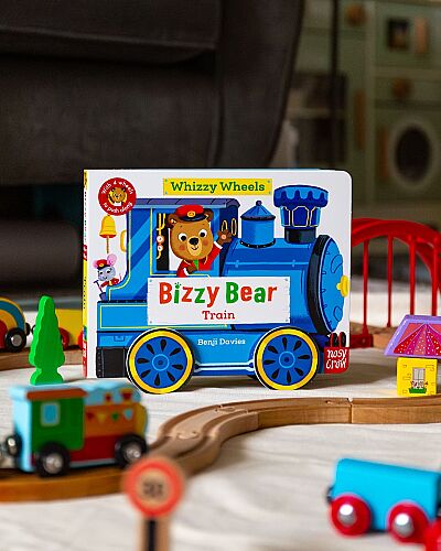 Nosy Crow Bizzy Bear Whizzy Wheels: Train : With 4 moving wheels! - 4