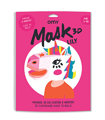 OMY XXL Karton 3D Maske - Lily - 1
