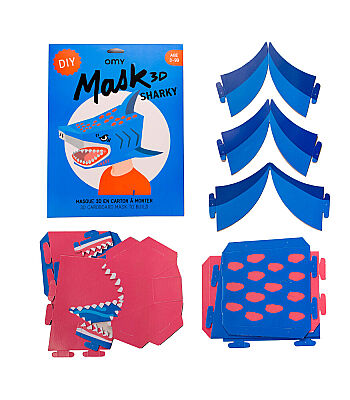 OMY XXL Karton 3D Maske - Sharky - 6