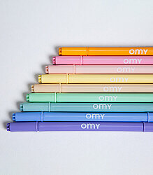 Omy Çift Uçlu Pastel Keçeli Kalem - 9 Adet - 4