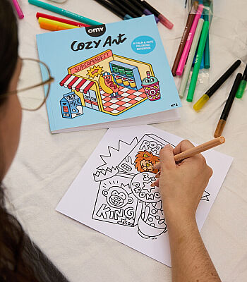 Omy Cozy Art Süpermarket Boyama Kitabı Coz02 - 5