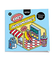 Omy Cozy Art Süpermarket Boyama Kitabı Coz02 - Omy