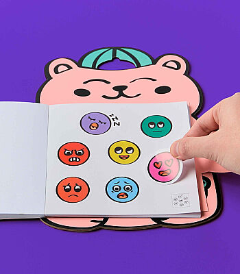 Omy Montessori Sticker Kitabı - Emotions Stikbook02 - 3