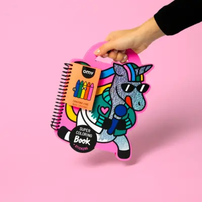 Omy Super Coloring & Stickers Book - Lily - 2