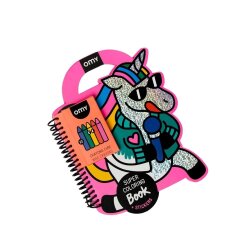 Omy Super Coloring & Stickers Book - Lily - Omy