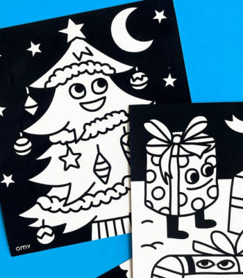 Omy Velvet Coloring Cards Ho Ho Ho! - 3