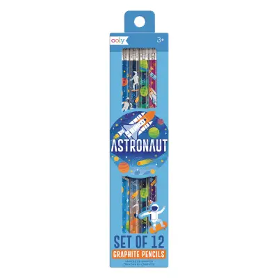 Ooly 12-Pack Pencil With Eraser - Astronaut 128-180 - 1