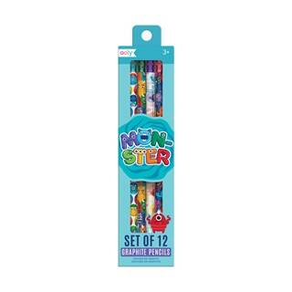 Ooly 12-Pack Pencils With Erasers - Monsters 128-110 - 1