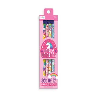 Ooly 12-Pack Pencils With Erasers - Unique Unicorns 128-126 - 1