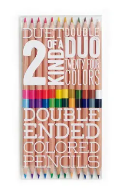 Ooly 2 Of A Kind Double-Ended 24-Pack Colored Pencils 128-103 - 1