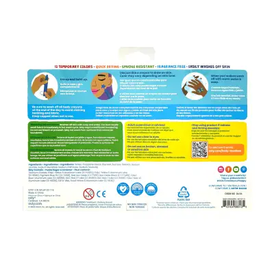 Ooly Body Doodlers 12-Pack Face And Body Paint 133-116 - 10