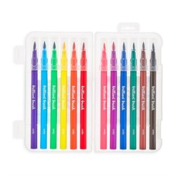 Ooly Brilliant Brush Brush Tip Felt Pens, Pack Of 12, 130-068 - 7