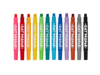 Ooly Cat Parade Watercolor Effect 12-Pack Gel Crayons 133-098 - 3