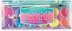 Ooly Chroma Blends 12-Piece Pearlescent Watercolor Set 126-011 - Ooly