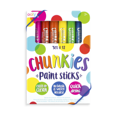 Ooly Chunkies Paint Sticks 12’Li Set 126-004 - 1