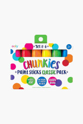Ooly Chunkies Pastel Crayons 6-Pack Classic Colors 126-013 - 2
