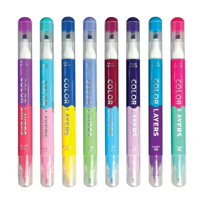 Ooly Color Layers Double-Ended 8-Pack Felt-Tip Pens 130-108 - 3