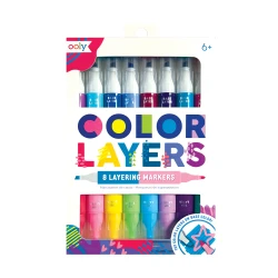 Ooly Color Layers Double-Ended 8-Pack Felt-Tip Pens 130-108 - 1