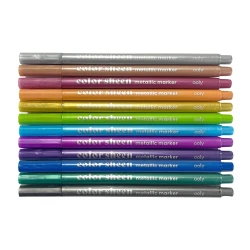 Ooly Color Sheen Felt-Tip Pens, 12-Pack, Metallic Colors, 130-111 - 3