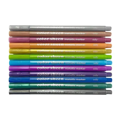 Ooly Color Sheen Felt-Tip Pens, 12-Pack, Metallic Colors, 130-111 - 3