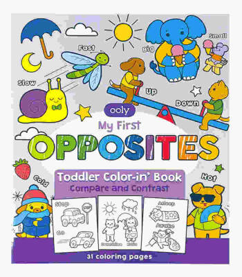 Ooly Coloring Book - My First Opposites 118-278 - 1