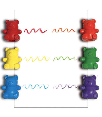 Ooly Cuddly Cubs Bear 6-Pack Wearable Crayons 133-108 - 2