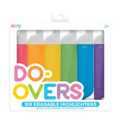 Ooly Do-Overs Erasable 6-Piece Highlighter 130-047 - 1