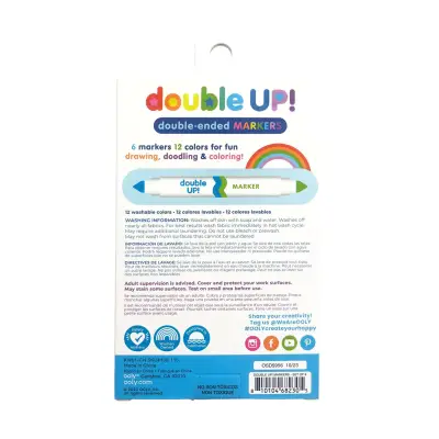 Ooly Double Up! Double-Ended 6-Pack Felt-Tip Pens 130-115 - 5