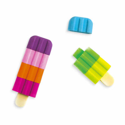 Ooly Icy Pops 4-Pack Scented Eraser Set 112-079 - 3