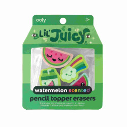 Ooly Lil’ Juicy 4-Pack Erasers - Watermelon Scented 112-111 - 1